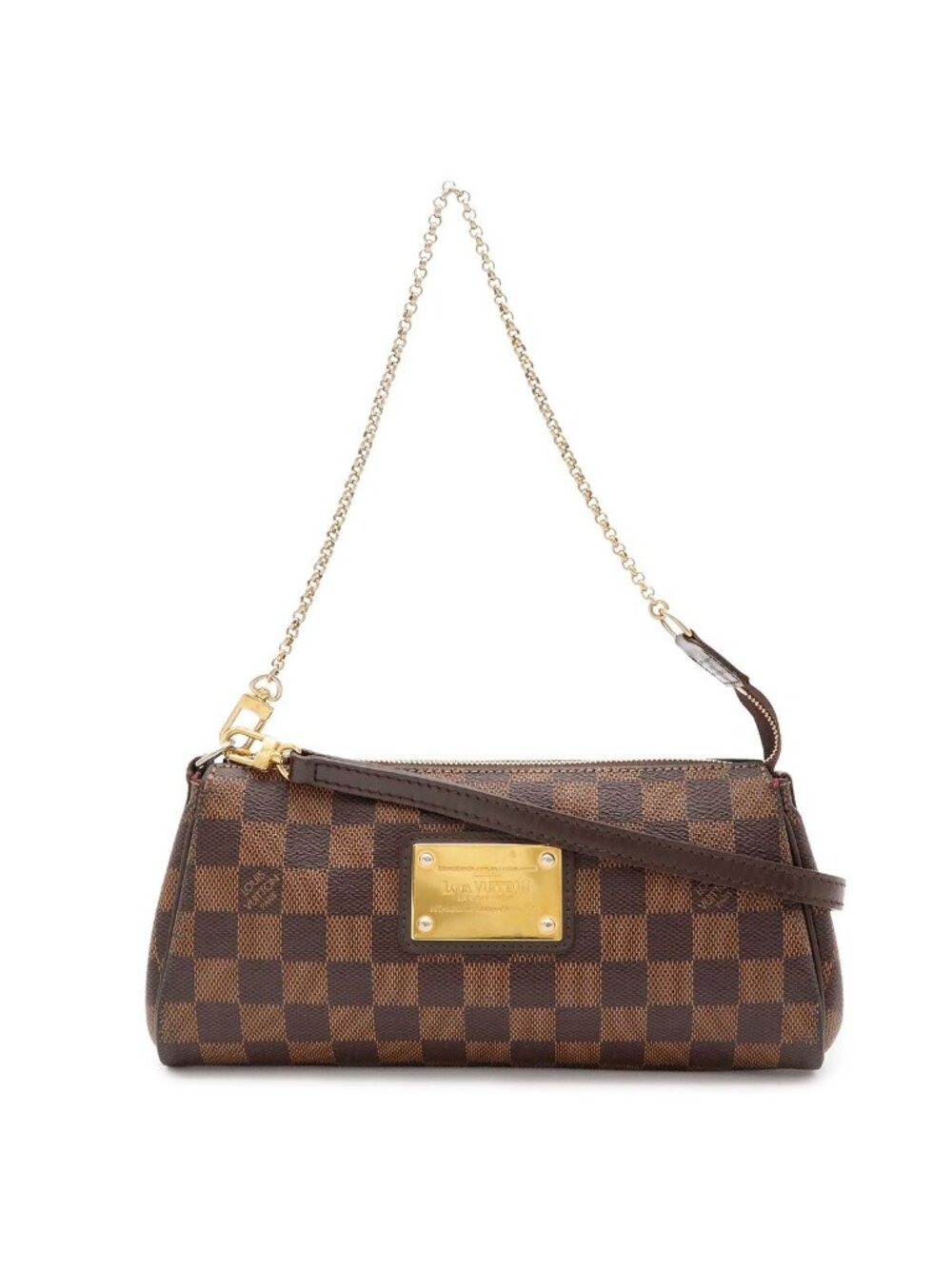 Louis Vuitton Damier Pouch Clutch Chain Shoulder Bag 2-Way